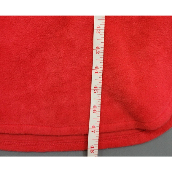 Hello Kitty Fleece Nightgown Adult Womens Medium Red Embroidered Pockets Saniro - Picture 11 of 14